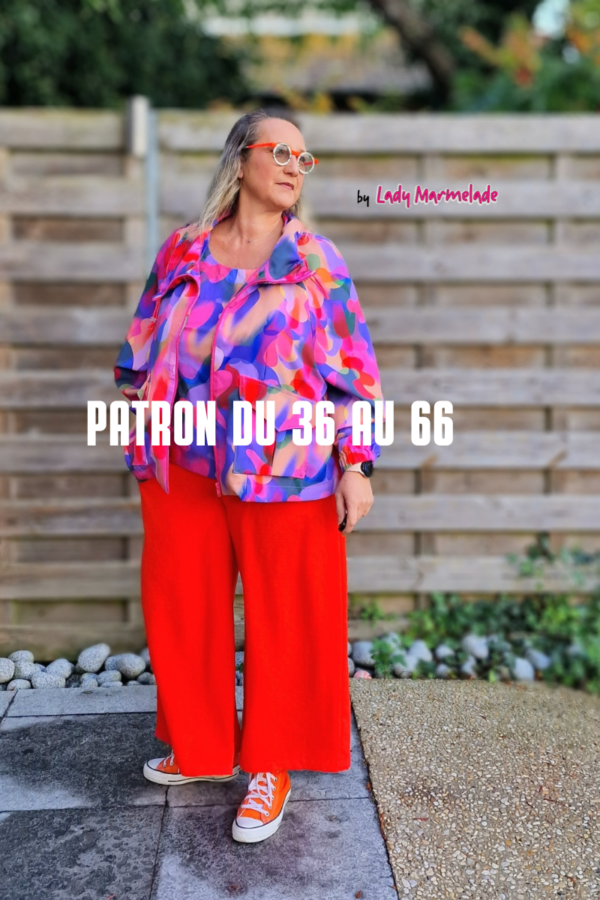 Lady Carioca, la veste blouson féminine non doublé, et sans capuche