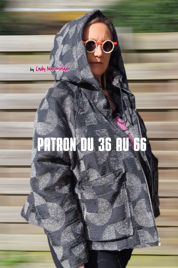 L'Extension, Lady Carioca, la veste blouson féminine avec Doublure et Capuche