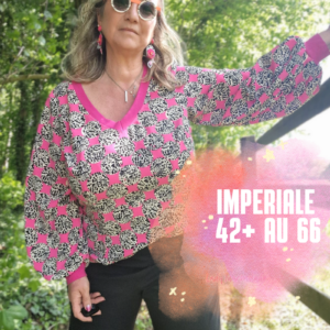 Madison, la blouse aux Manches Pagode (Gamme Impériale)