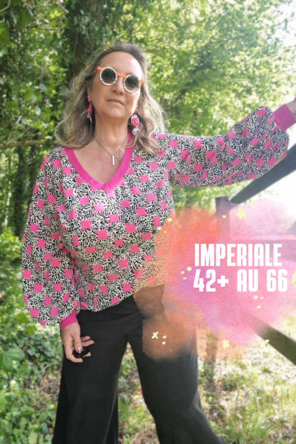 Madison, la blouse aux Manches Pagode (Gamme Impériale)