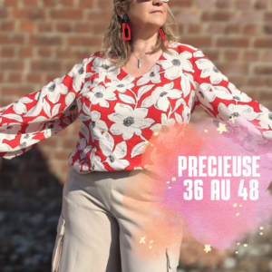 Madison, la blouse aux Manches Pagode (Gamme Précieuse)
