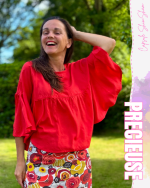 Shim, la blouse aux manches patineuses (Précieuse)
